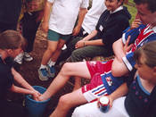 Beverley has a humbling experience while washing Daniel's feet