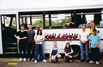 Outside the bus...